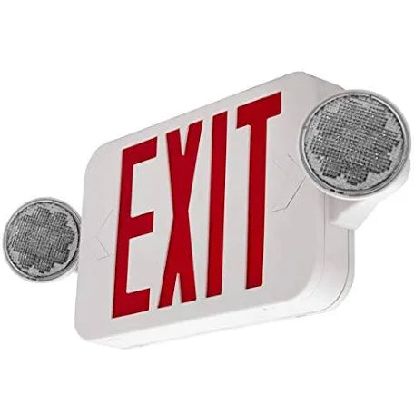 Exit, Emergency, combo lights and batteries