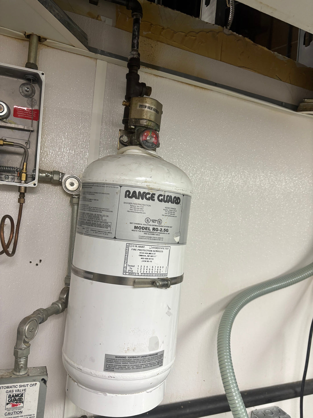 Kitchen Suppression System Testing